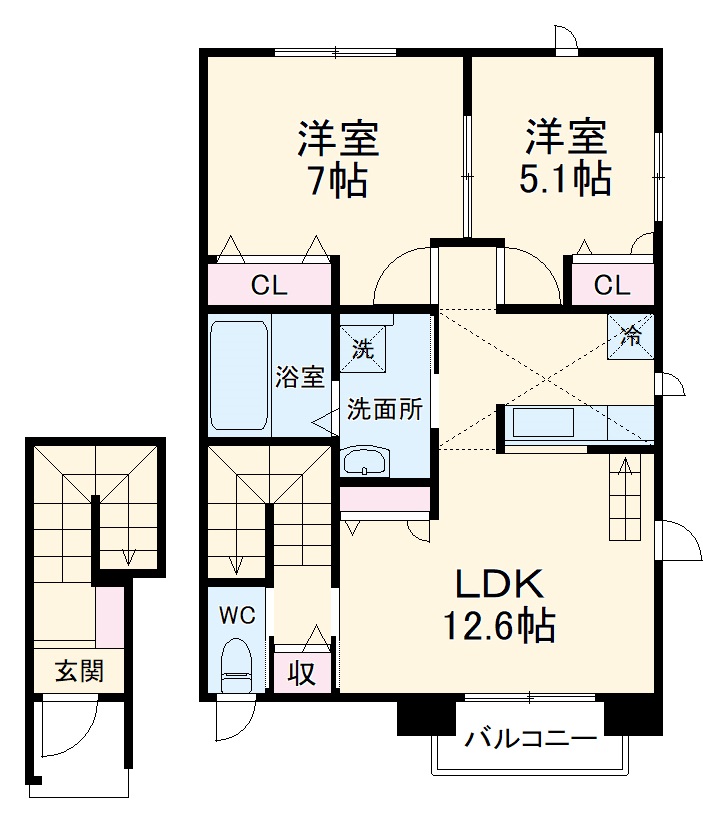 ハーバルヒルズの間取り
