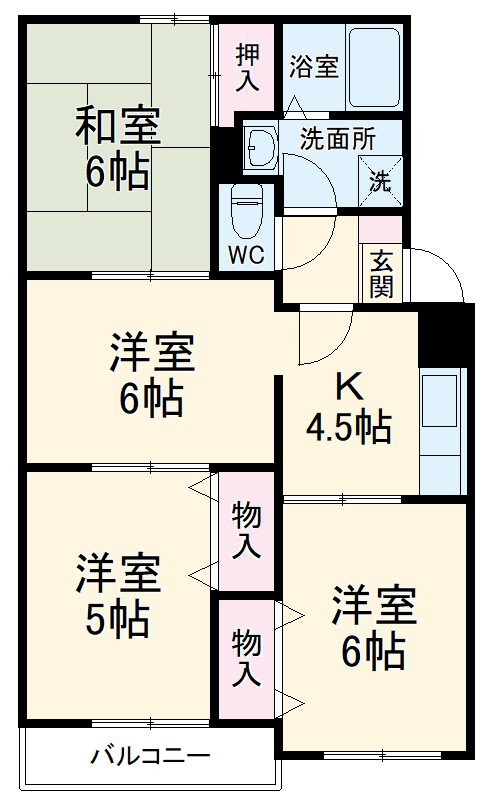 グリーンヒル桜ヶ丘 Aの間取り