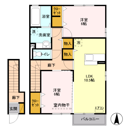 フローラの間取り