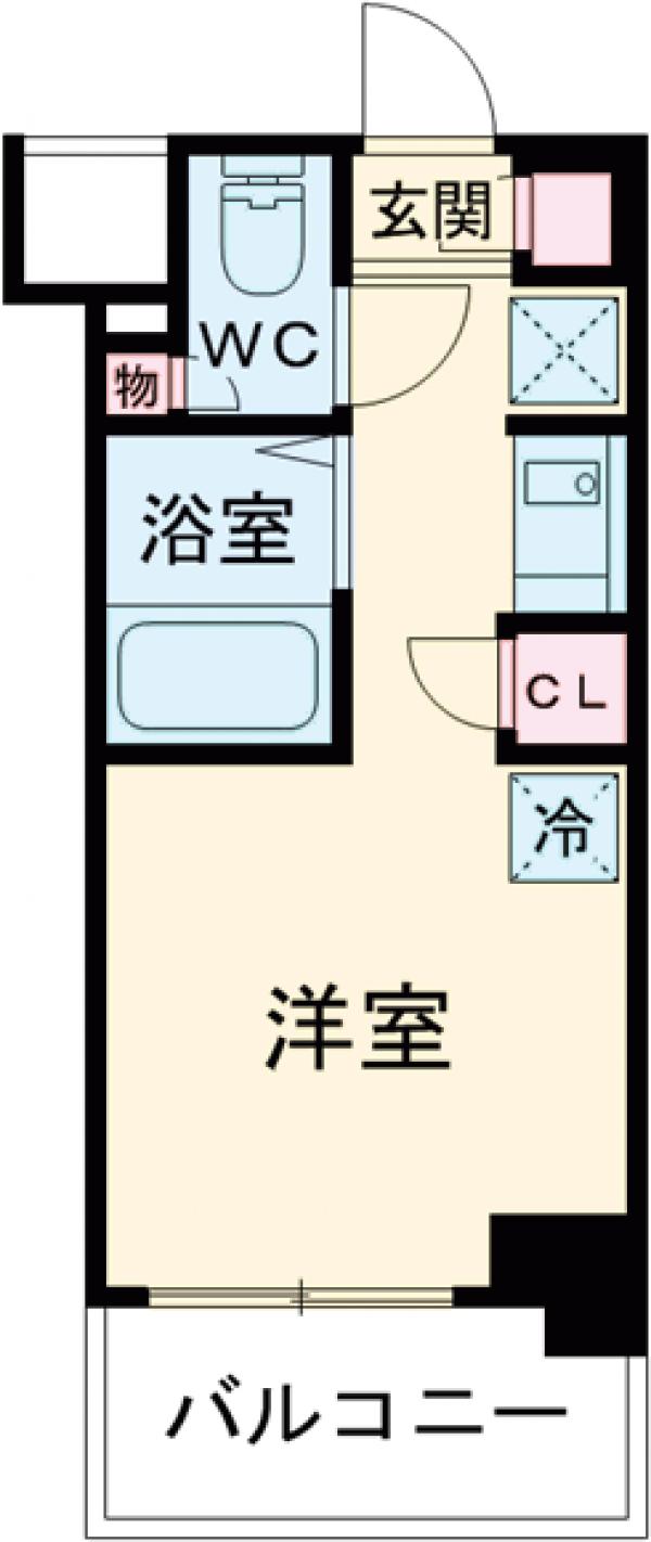 キャンパスヴィレッジ千歳烏山・116号室の間取り