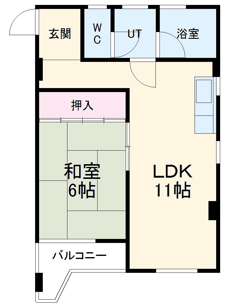 シャトル西野の間取り
