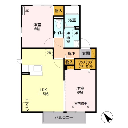 アネシス Bの間取り