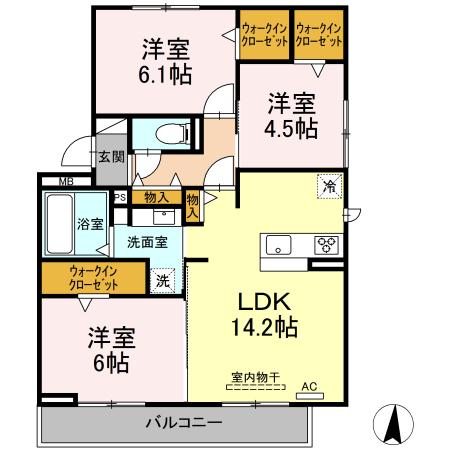 U-DINE庄内緑地の間取り