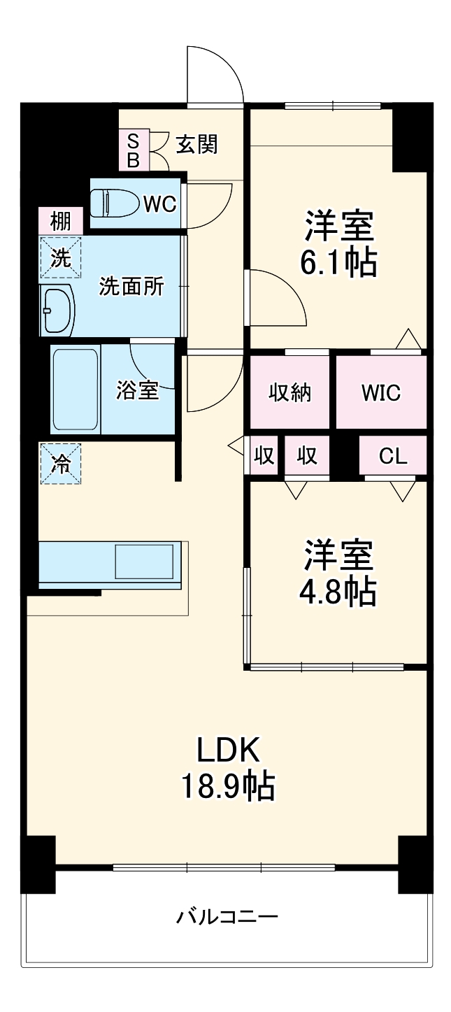 レヴィスタ名東の間取り
