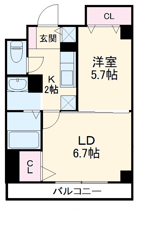 コンフォート康生の間取り