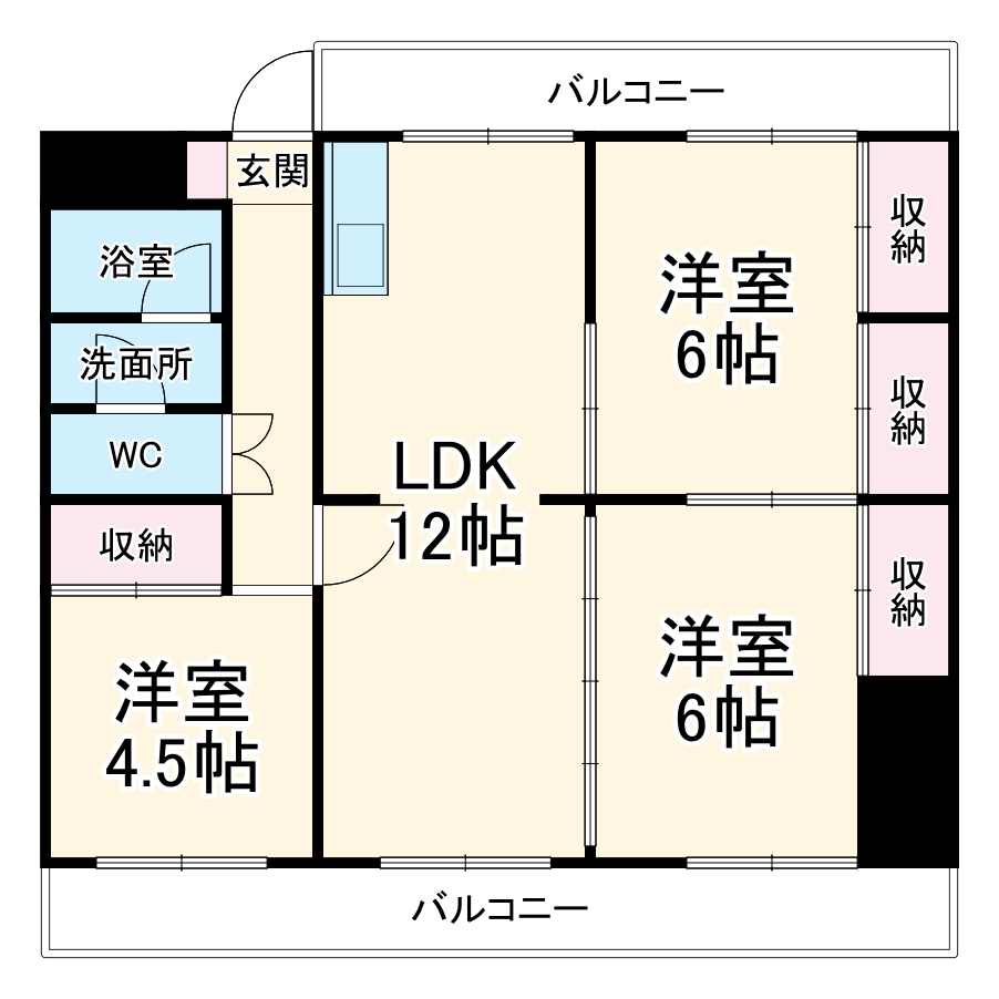 桃山住宅14棟の間取り