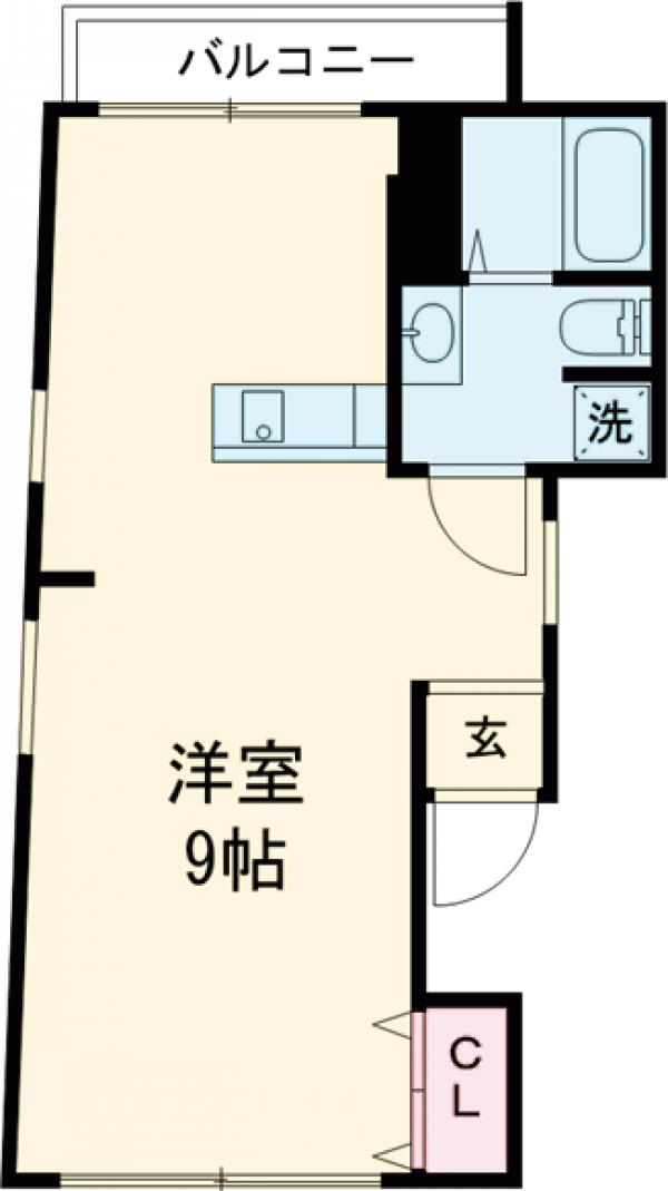 宮西町の完工年月(1987年6月)築の賃貸マンションの間取り