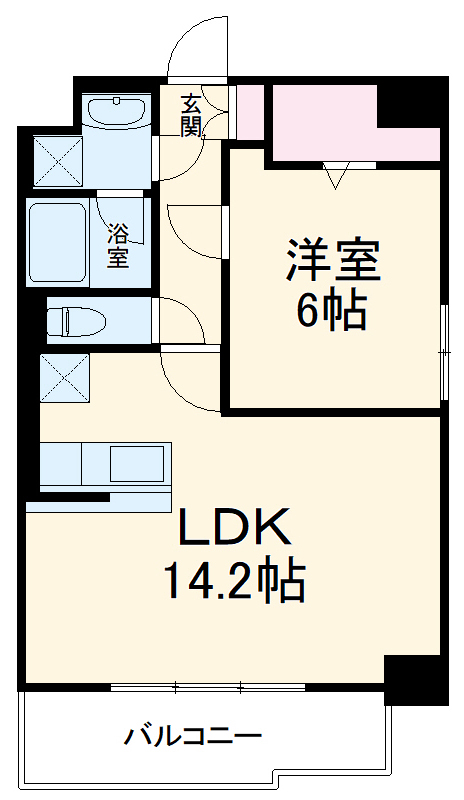 グリュックス クレーの間取り