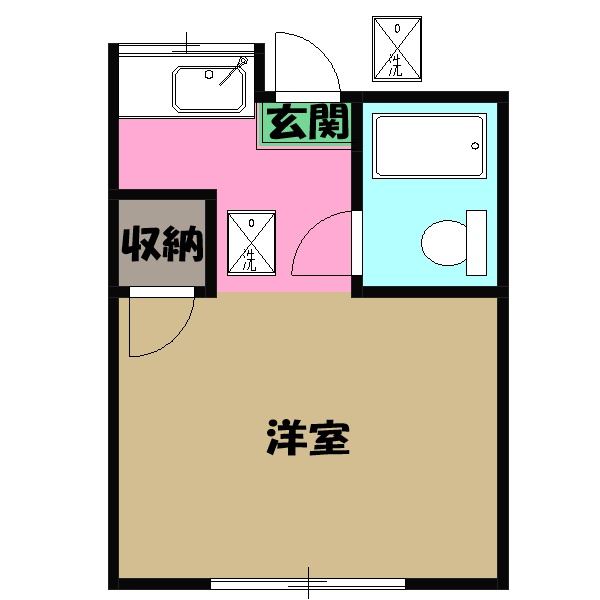 コーポ二葉5号の間取り