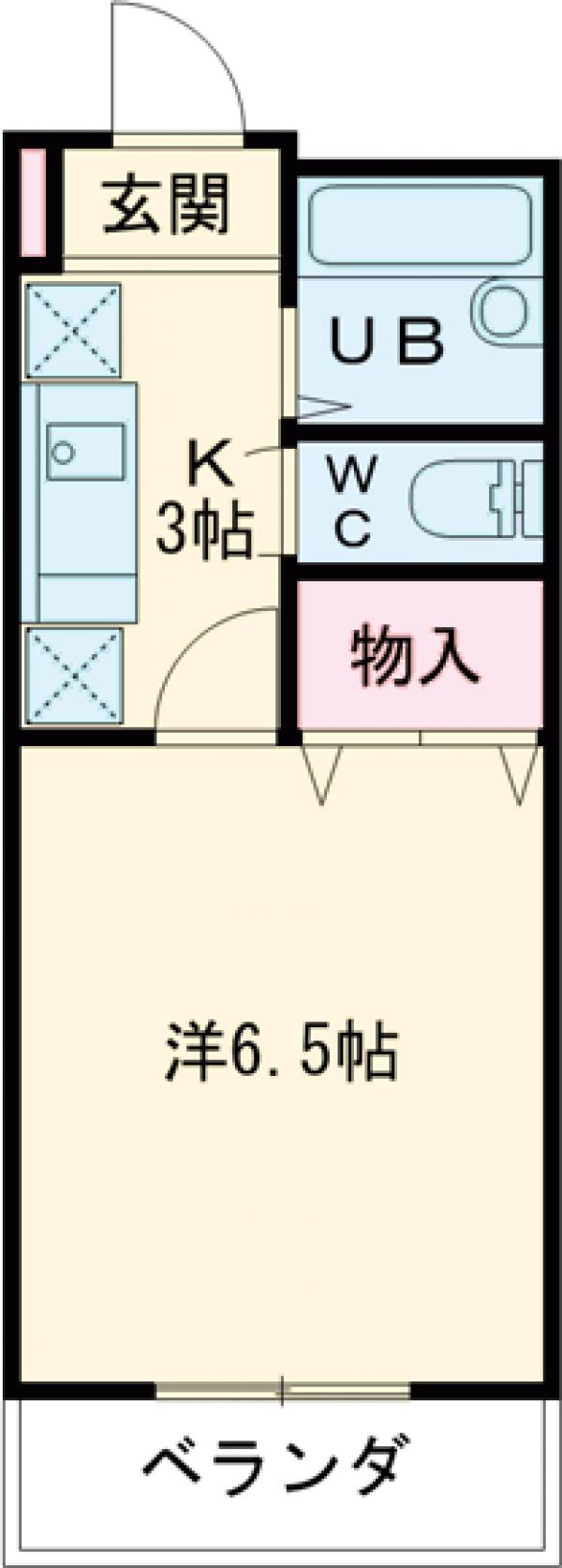 佐貫ルビーハイムⅡの間取り