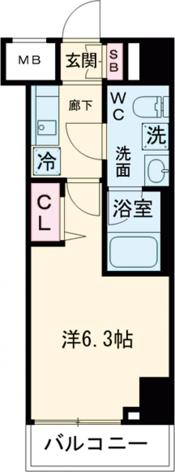 メインステージ千住中居町の間取り