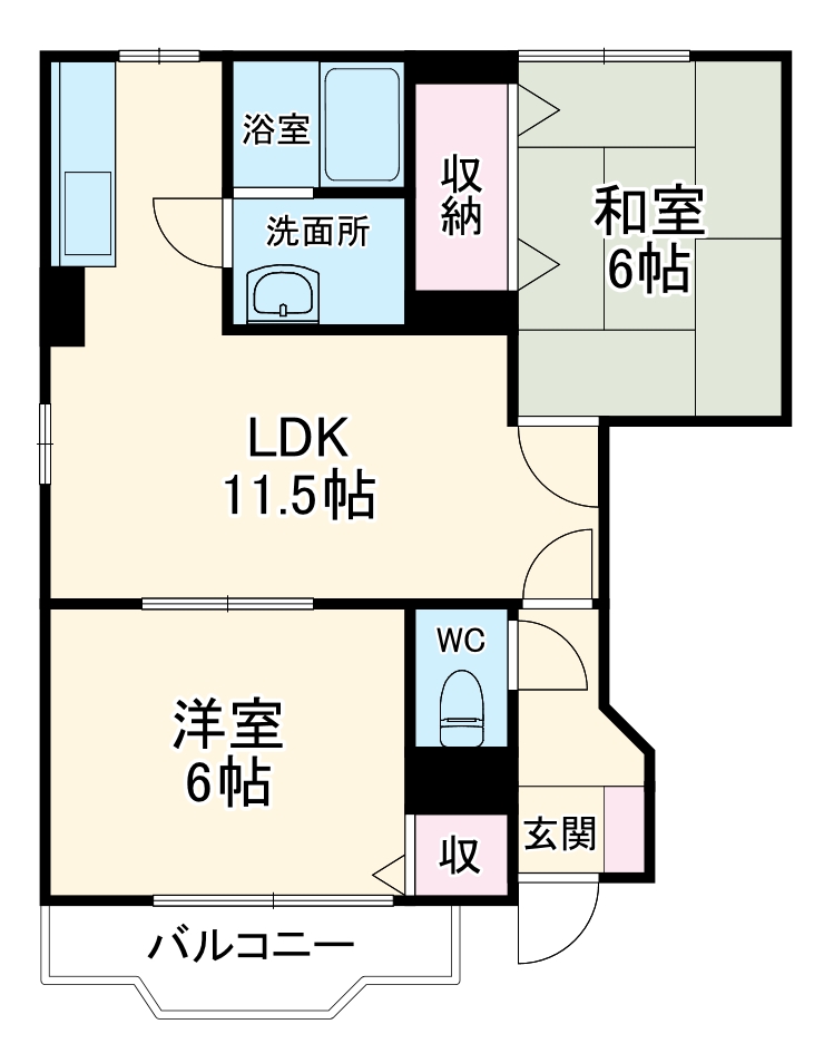フレイジェⅠの間取り
