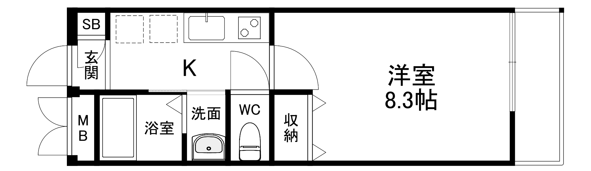 Lila西大路の間取り