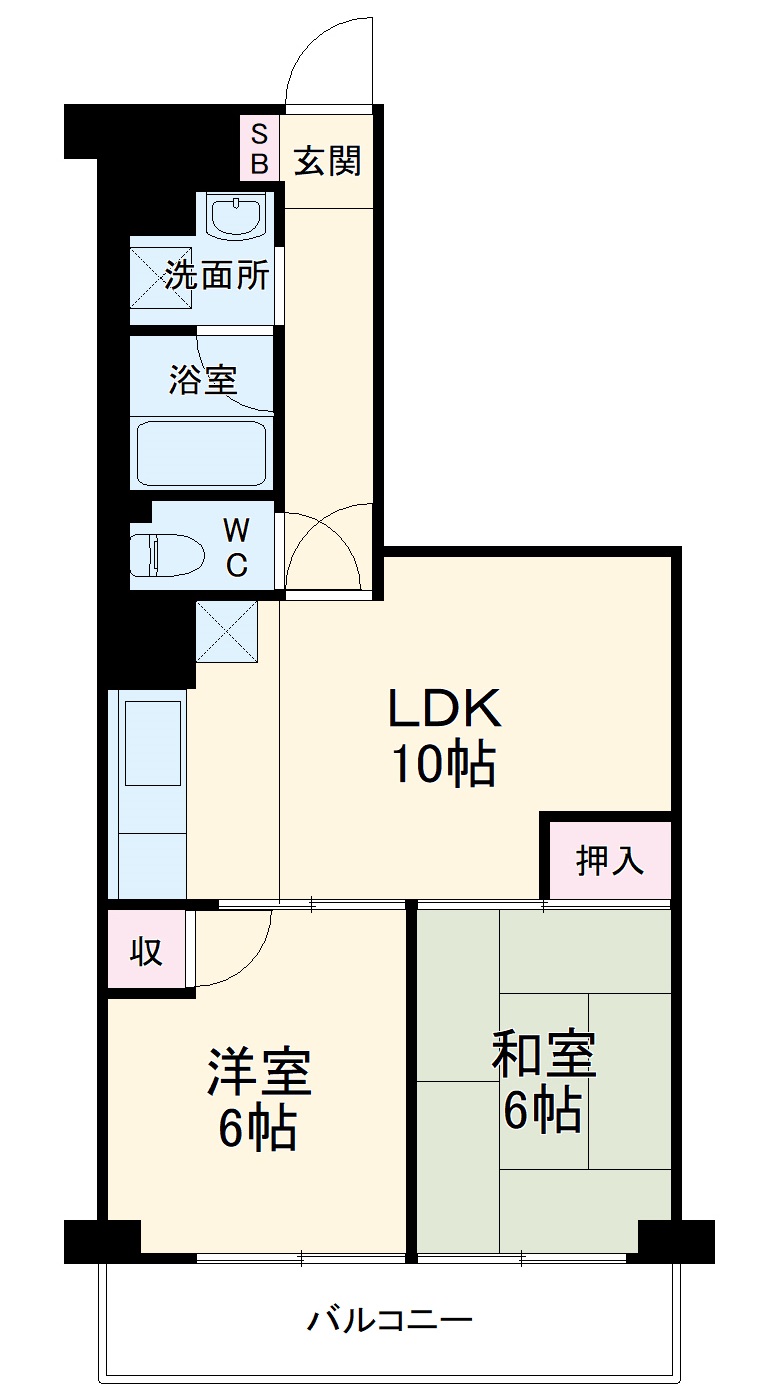 南林間ハイムの間取り