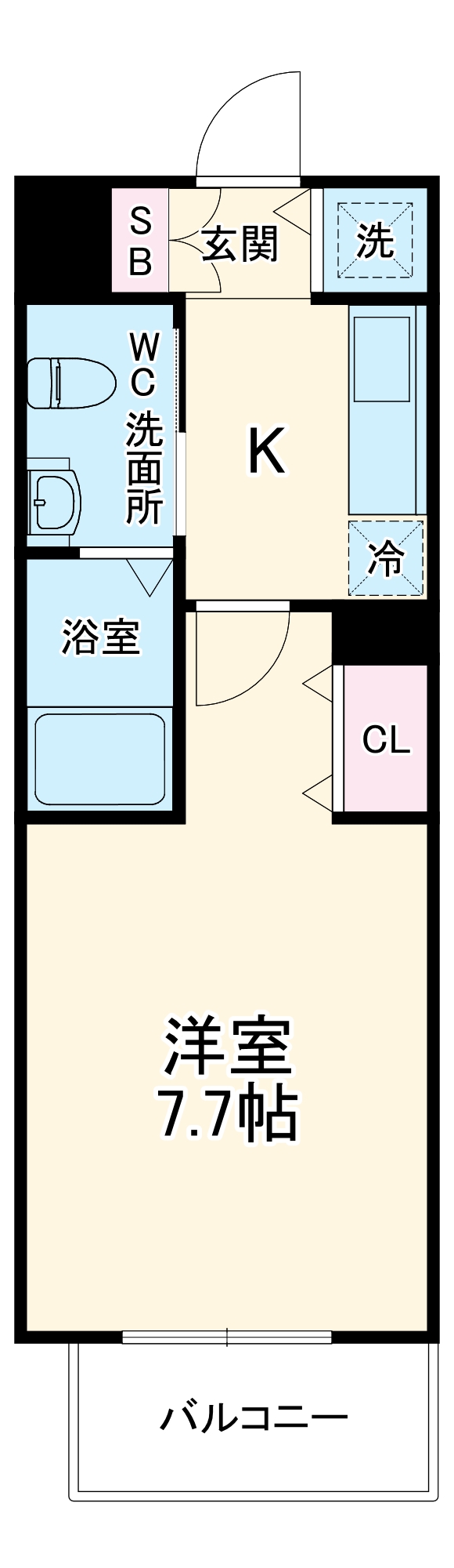 グランルージュ中之島南の間取り