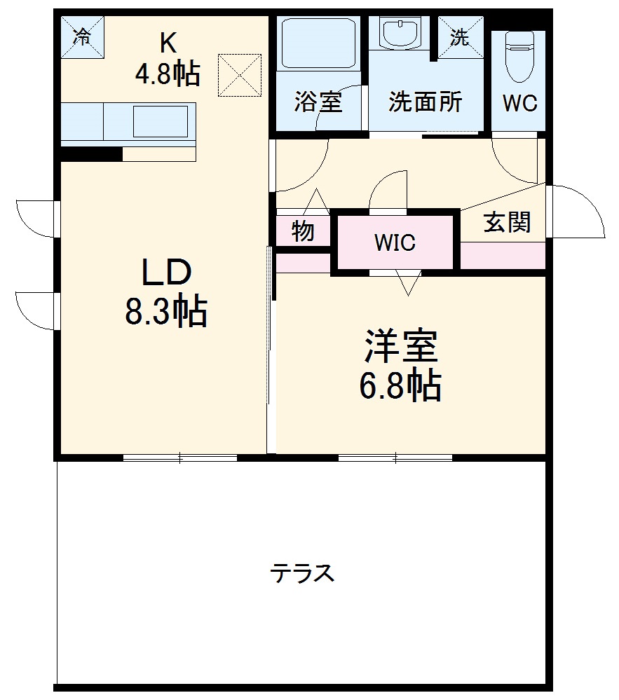 Ｇｒａｃｅ　Ｃｏｕｒｔ　ＹＡＭＡＴＯの間取り