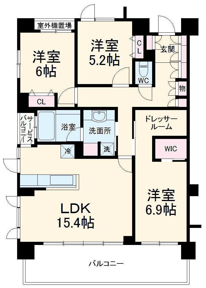 アンビシャス南柏の間取り
