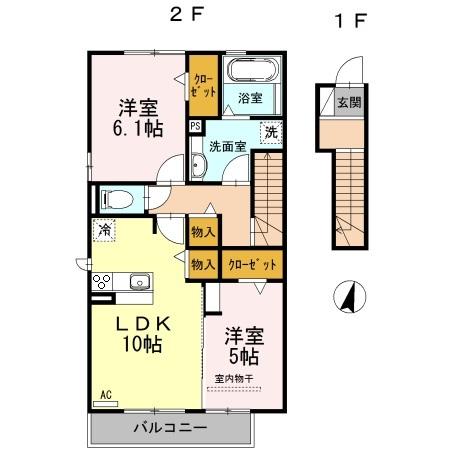 サンピュア鹿山の間取り