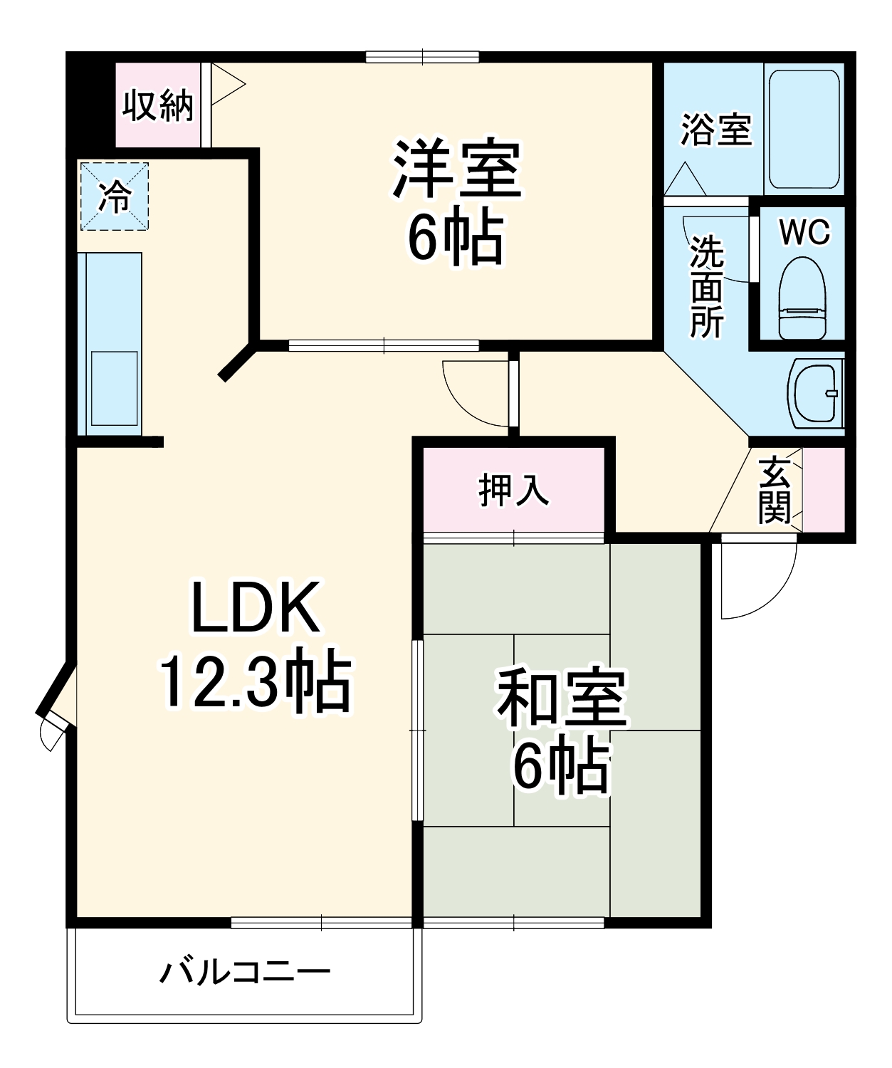 メゾンプレミールBの間取り