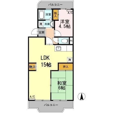 ノーブル高橋の間取り