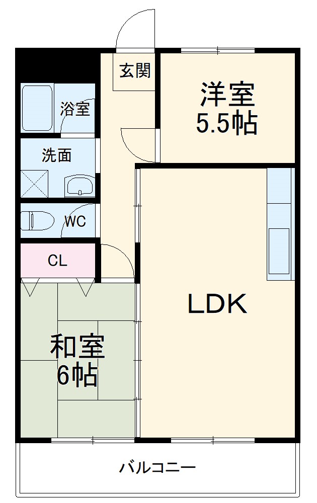宏栄ハイツの間取り