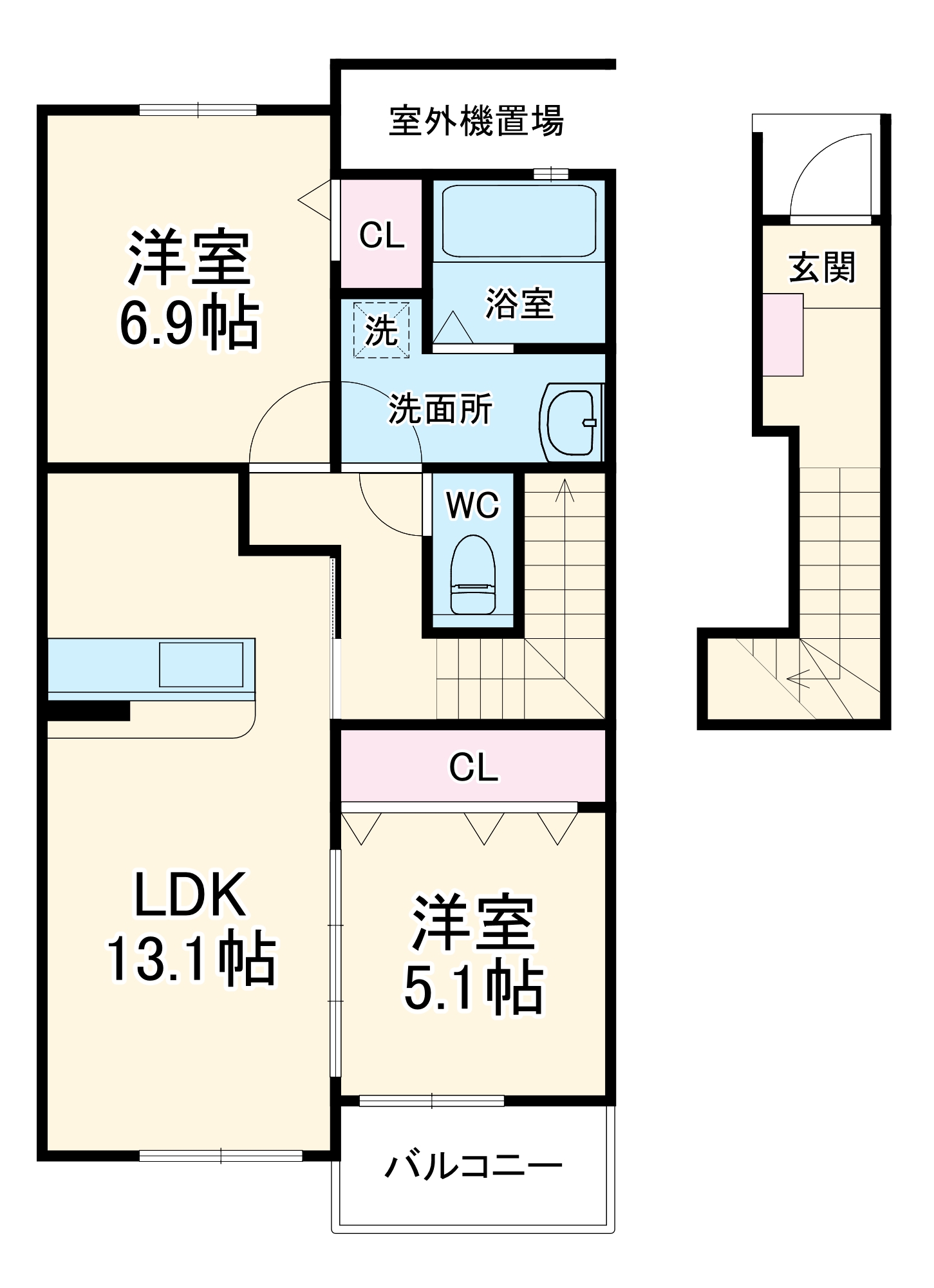 ラッフィナートの間取り