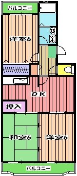 ガーデンタウン高橋の間取り