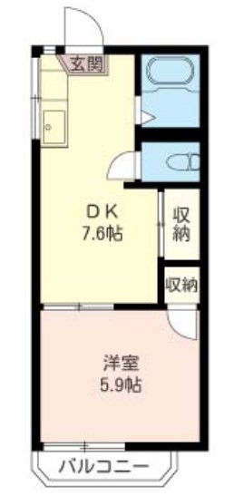 旭町ハイツの間取り