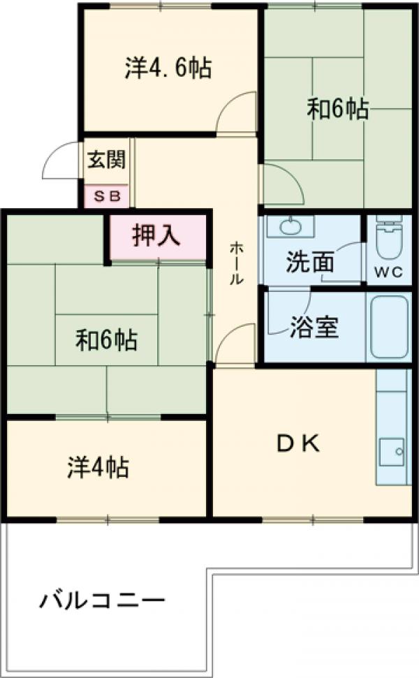 見川マンションの間取り