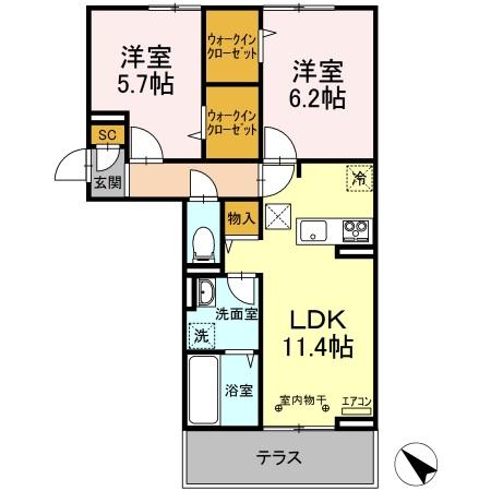 AALII(アアリイ) Ⅰの間取り