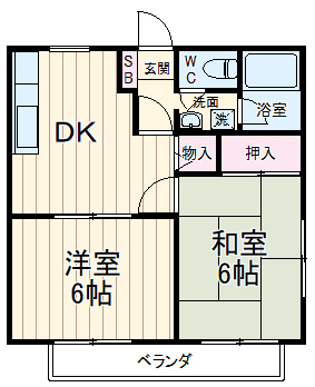 ベルメゾンITO B棟の間取り
