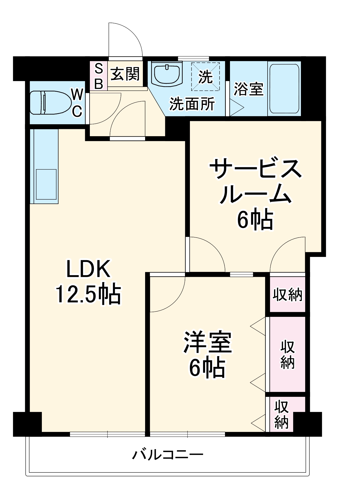 かつみマンションの間取り