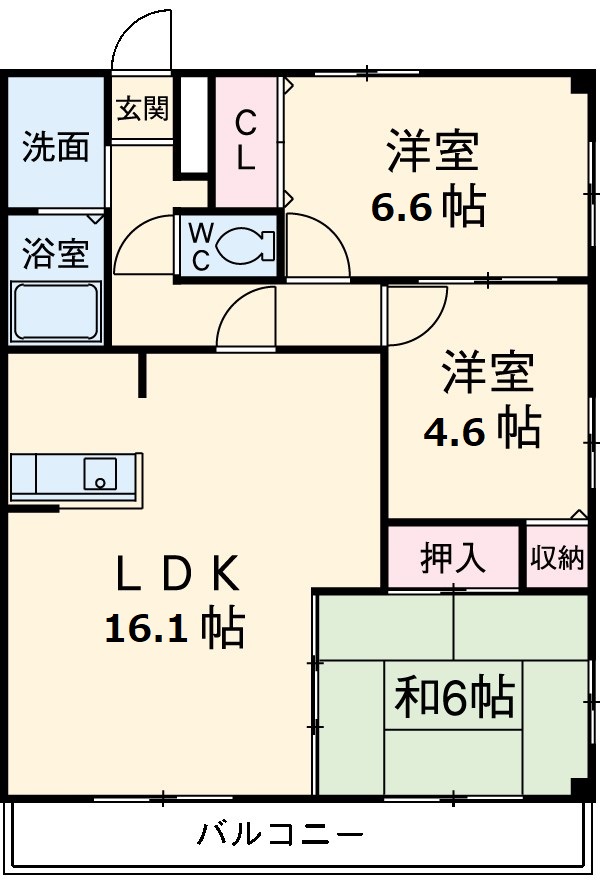 メゾン第六初島の間取り
