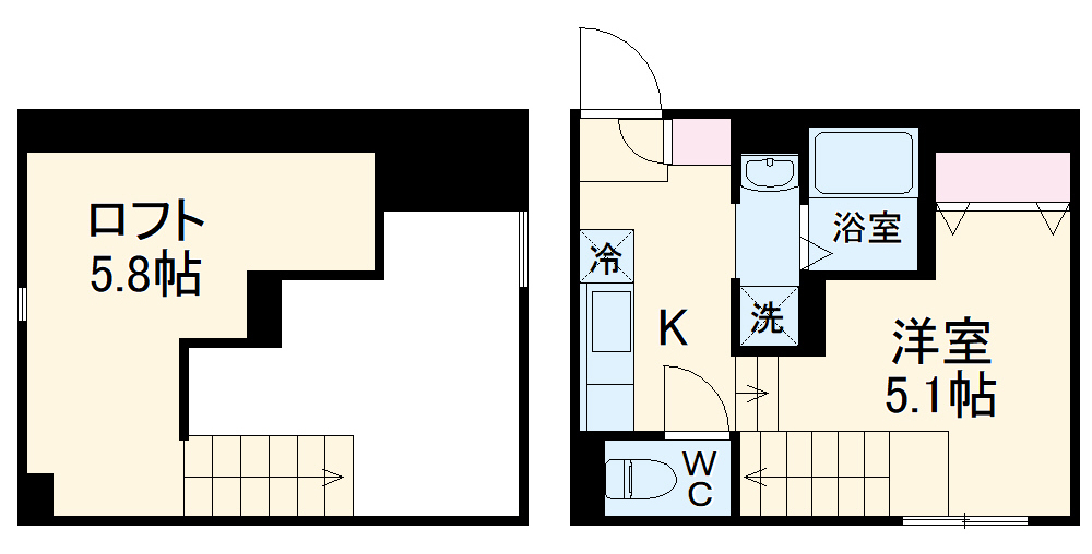RIZEST TY新松戸Ⅱの間取り
