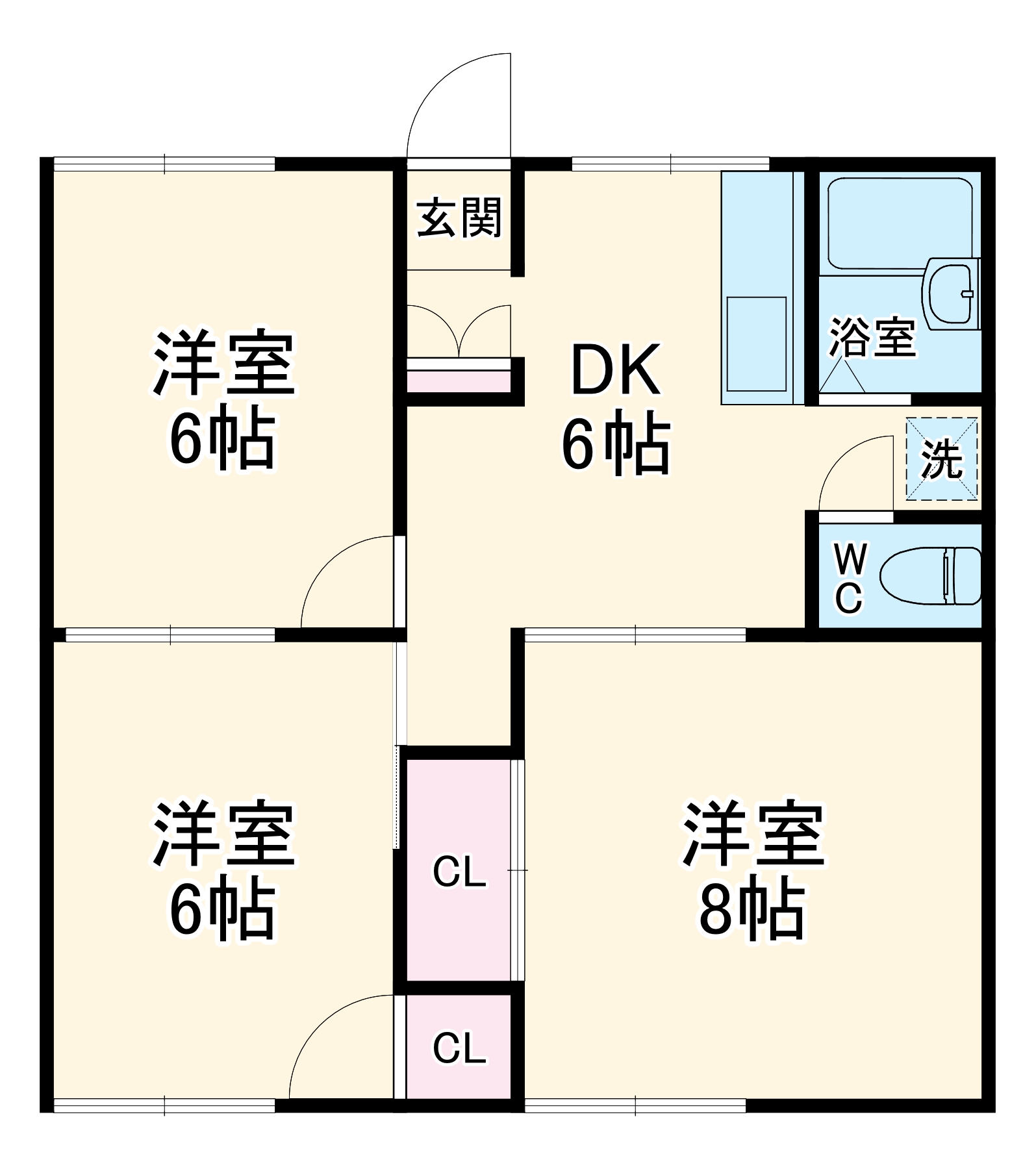 フォーレストBの間取り