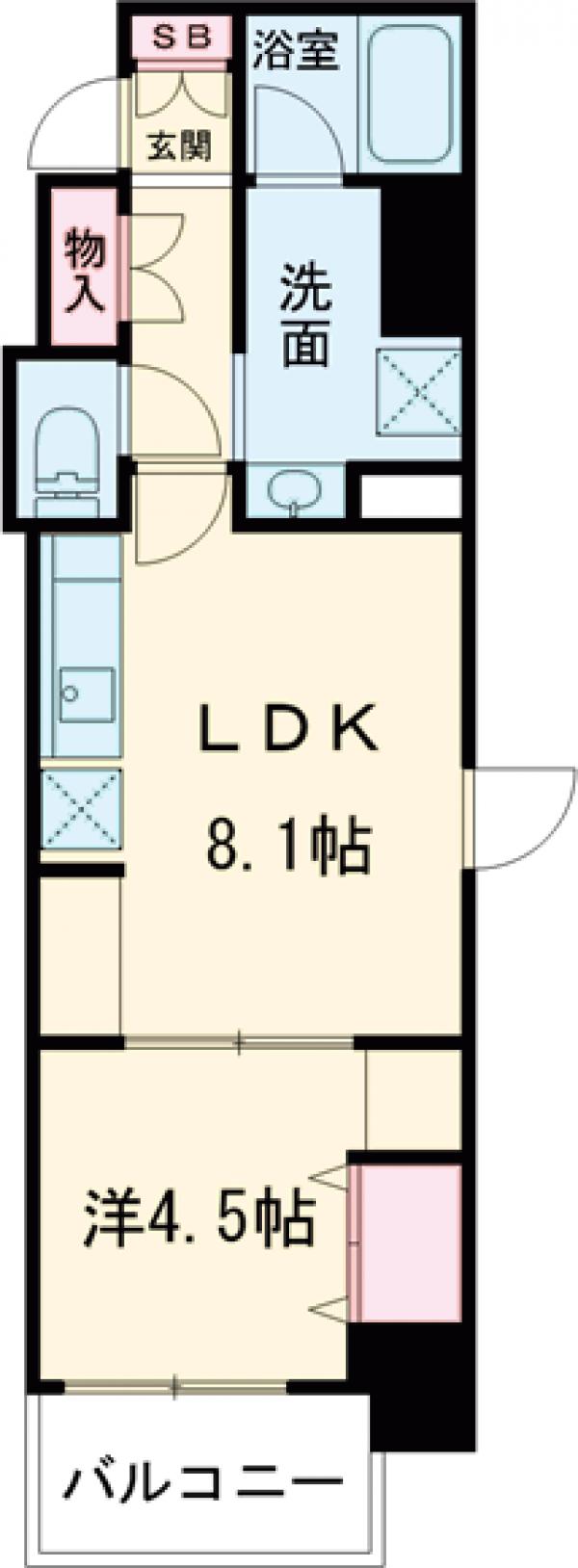 ウエリスアーバン大塚の間取り