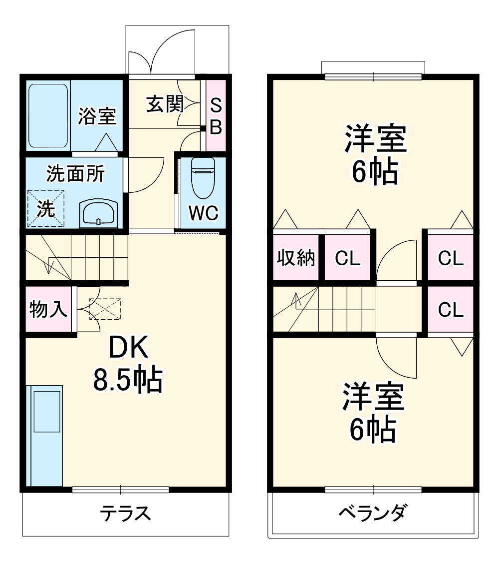 TRIANON-KOTESASHIの間取り