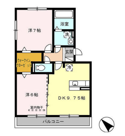 K.I.ハイツの間取り