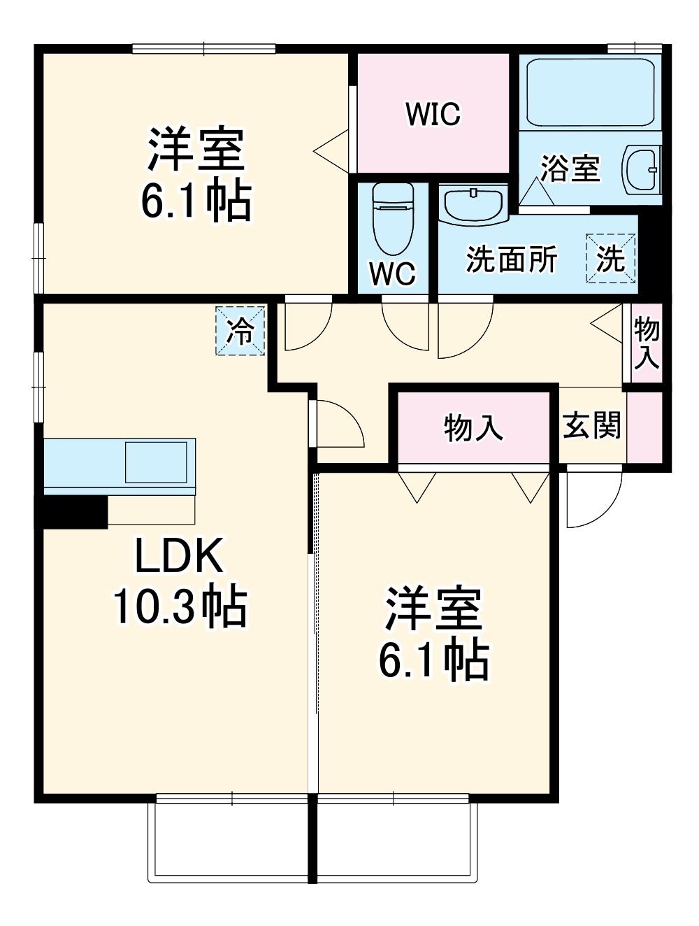 T’sキャッスルの間取り
