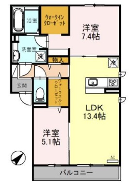 セントラルヴィレッジⅡの間取り