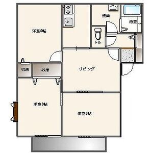 カーサピアチェーレ A棟の間取り