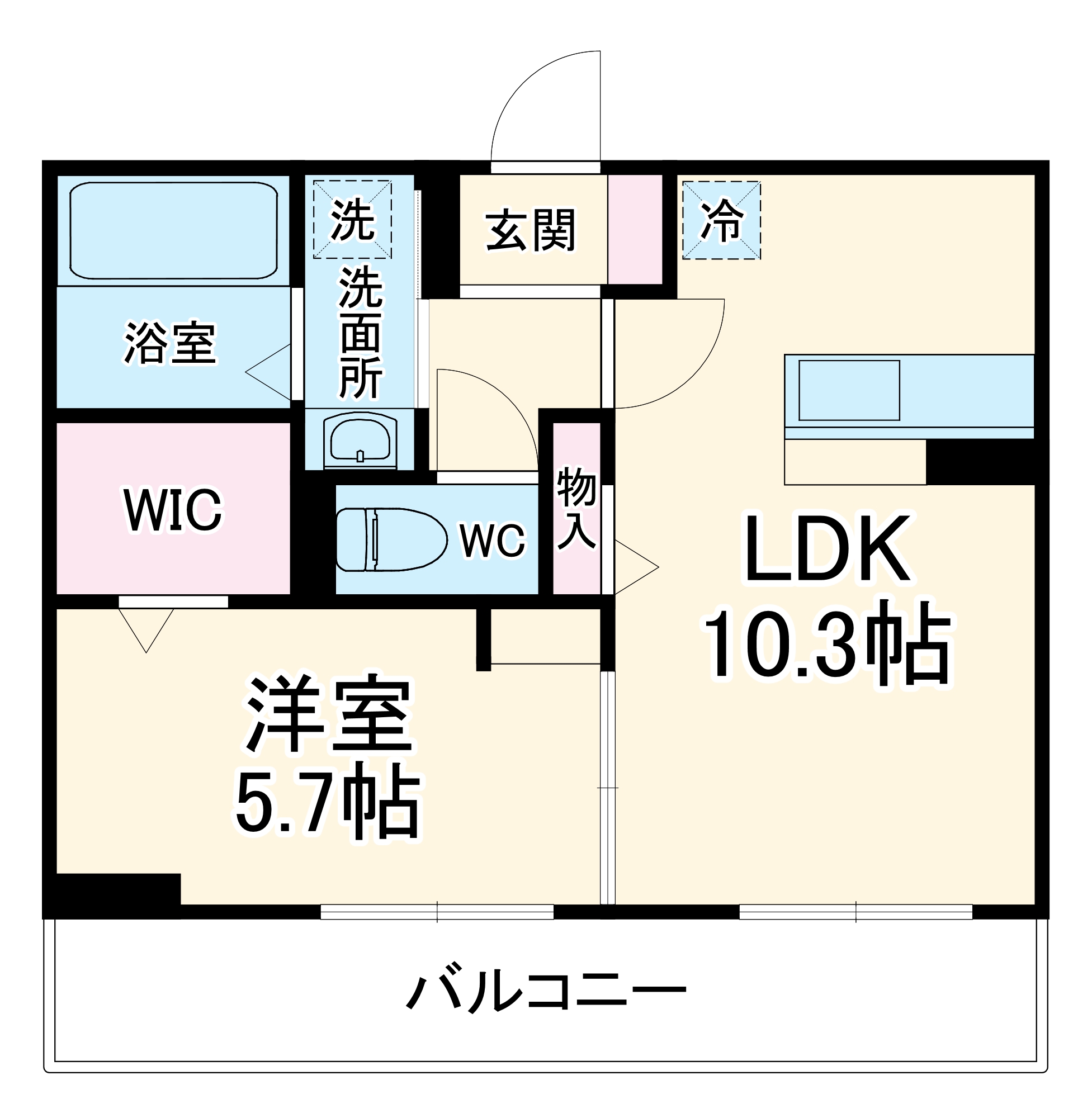 クレールの間取り