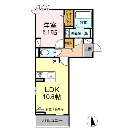 クレールの間取り