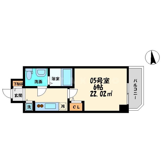 S-RESIDENCE北浜の間取り