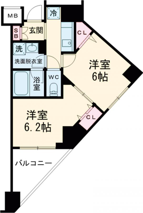 ルフレプレミアム押上ノルドの間取り