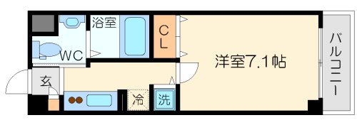 セレブコート豊新の間取り