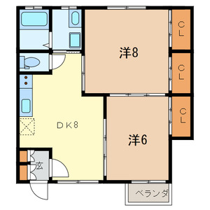 グリーンテラスAの間取り