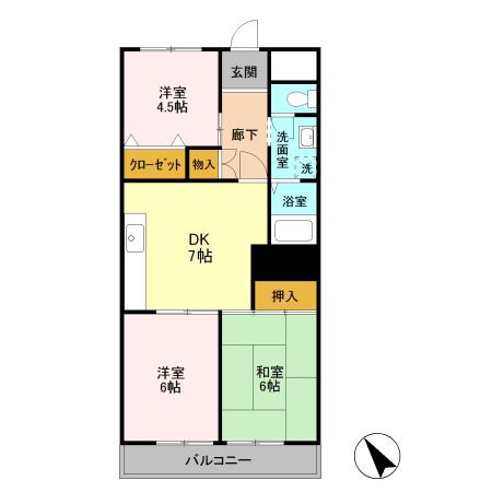 小泉コーポラスの間取り