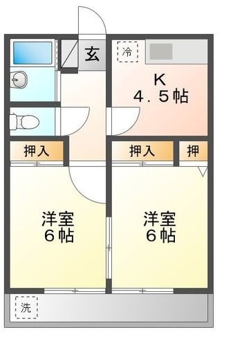 第二コーポ寿の間取り