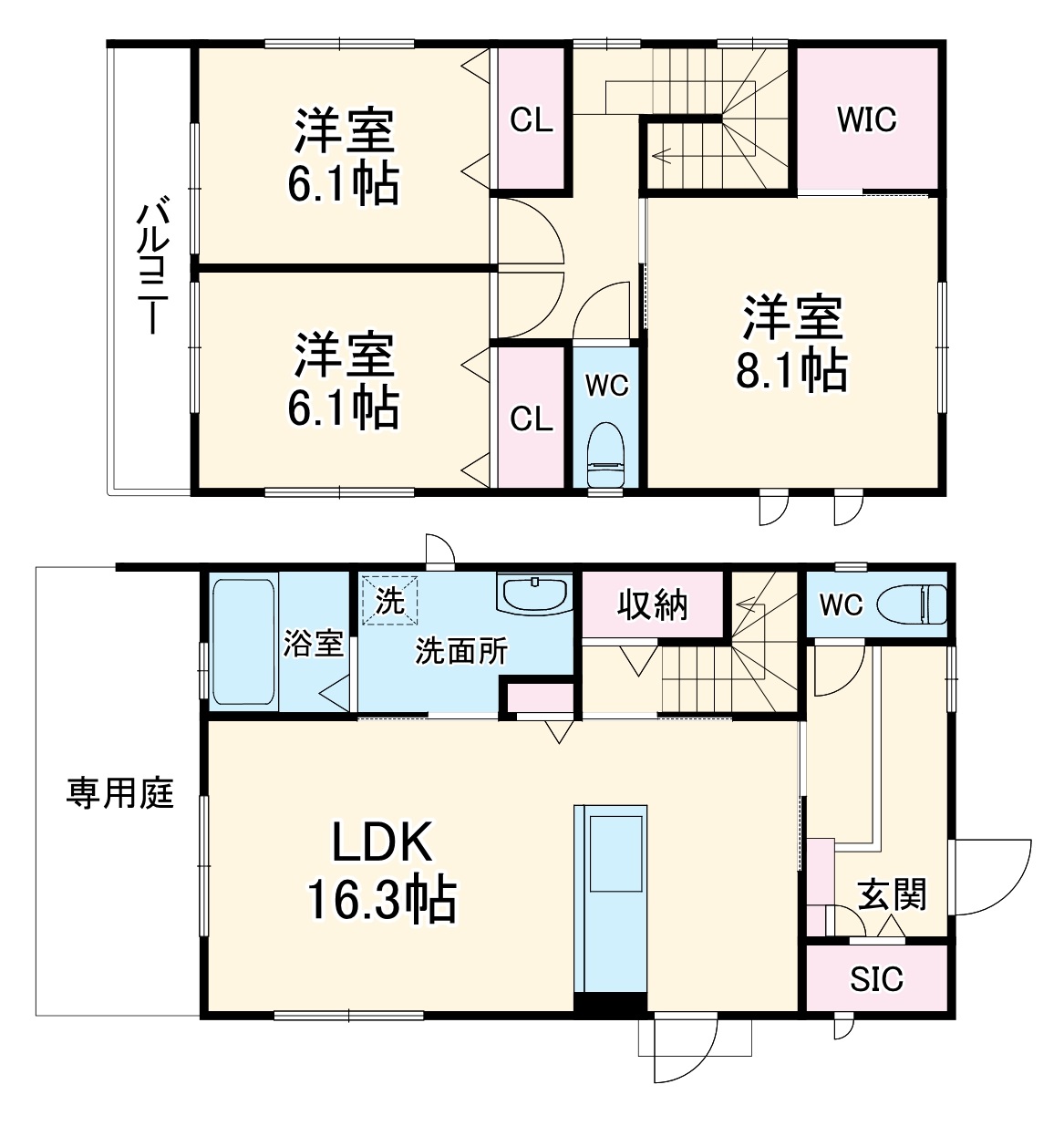 アヴニールの間取り